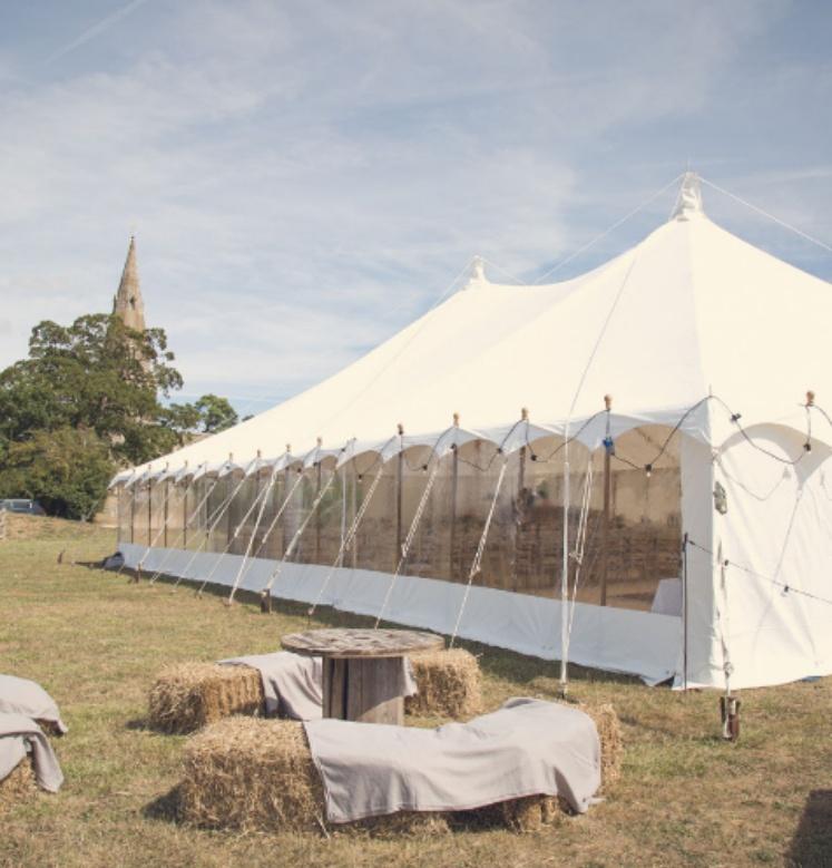 Sailcloth marquee hire