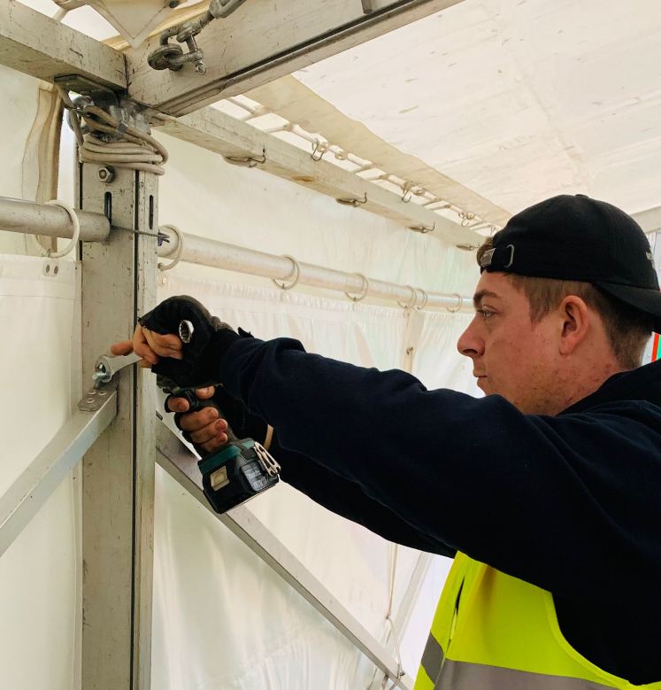 End of Season Marquee Repairs and Maintainence | Buckinghamshire, Northamptonshire, Cambridgeshire, Bedfordshire & Hertfordshire
