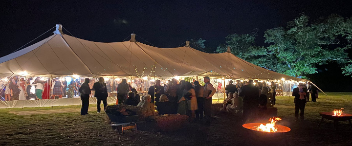 Traditional Petal Pole Marquee for Hire | Fairytale Marquees | Available in Bedfordshire, Hertfordshire, Buckinghamshire and Cambridgeshire