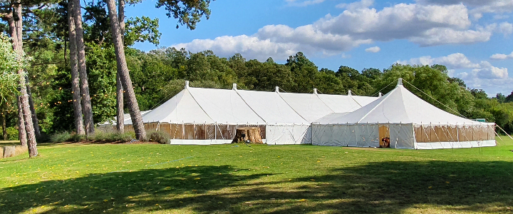 Traditional Pole Marquee for Hire | Fairytale Marquees | Available in Bedfordshire, Hertfordshire, Buckinghamshire and Cambridgeshire