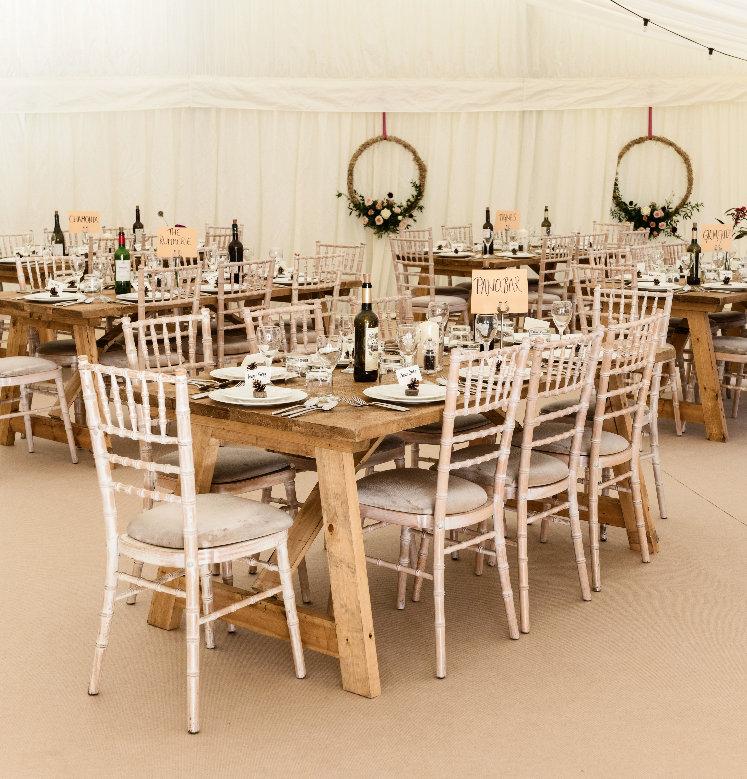 Frame Marquee Ivory Drapes for Hire | Fairytale Marquees | Available in Bedfordshire, Hertfordshire, Buckinghamshire and Cambridgeshire