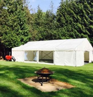 9mx12m Clear Span Frame Marquee for Hire | Fairytale Marquees | Available in Bedfordshire, Hertfordshire, Buckinghamshire and Cambridgeshire