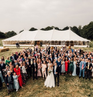Rustic_Marquee_wedding_party