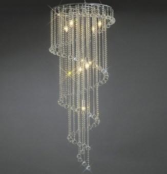 Large Spiral Pendant Chandelier | Marquee Lighting for hire | Marquee Equipment for Hire | Fairytale Marquees