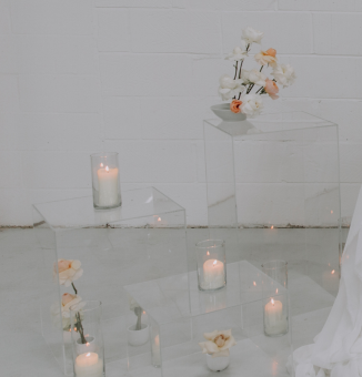 Perspex Plinths | Marquee Accessories for hire | Marquee Equipment for Hire | Fairytale Marquees